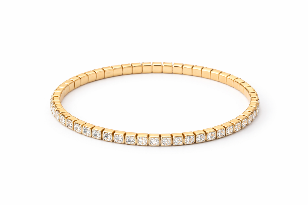 Valentina Tennis Bracelet – Waterproof 3mm Diamond Bracelet
