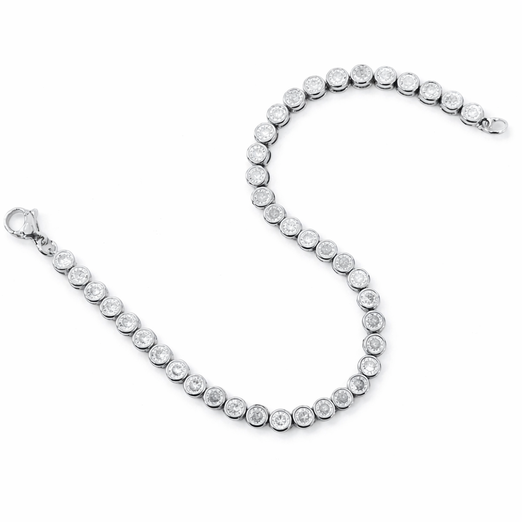 Tennis Bracelet Frosted In Diamonds – Waterproof Diamond Bracelet