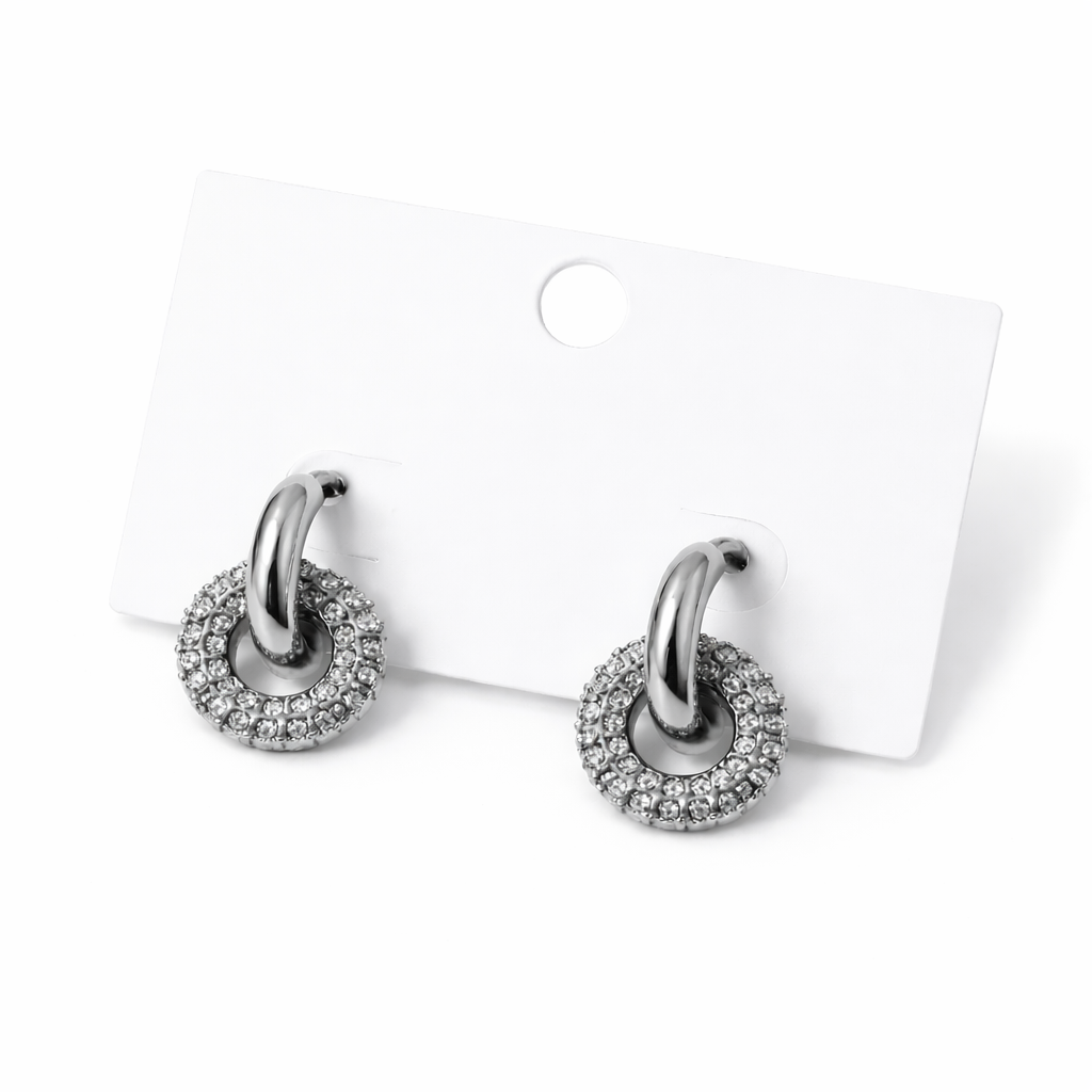 Ivy Interlock Hoop Earrings – Waterproof