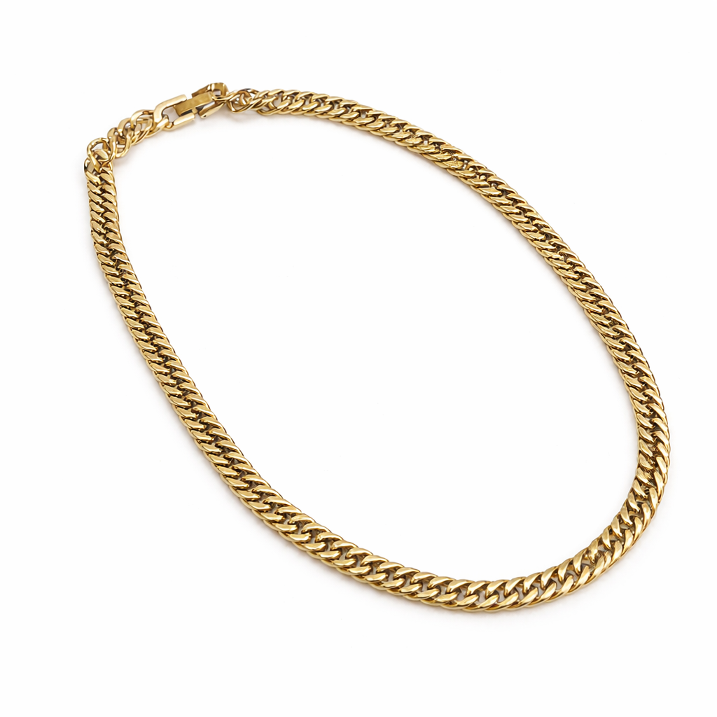Carson Cuban Chain Necklace – Waterproof Gold Cuban Link