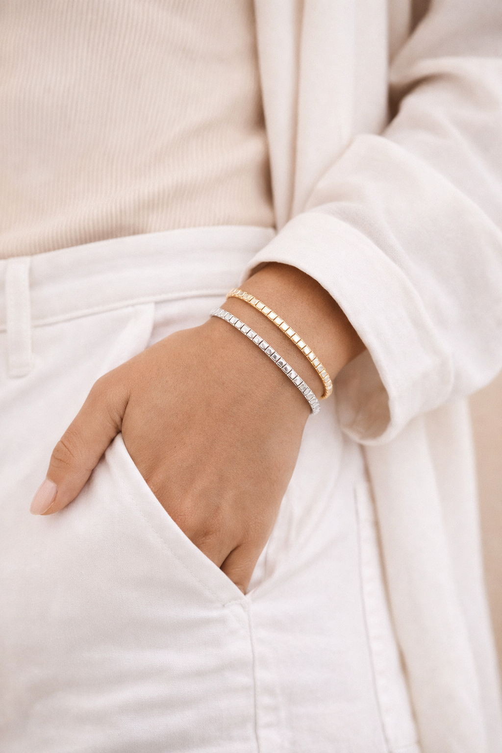 Valentina Tennis Bracelet – Waterproof 3mm Diamond Bracelet