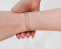 Delicately Detailed Bracelet – Layered Gold Bracelet for Everyday Elegance
